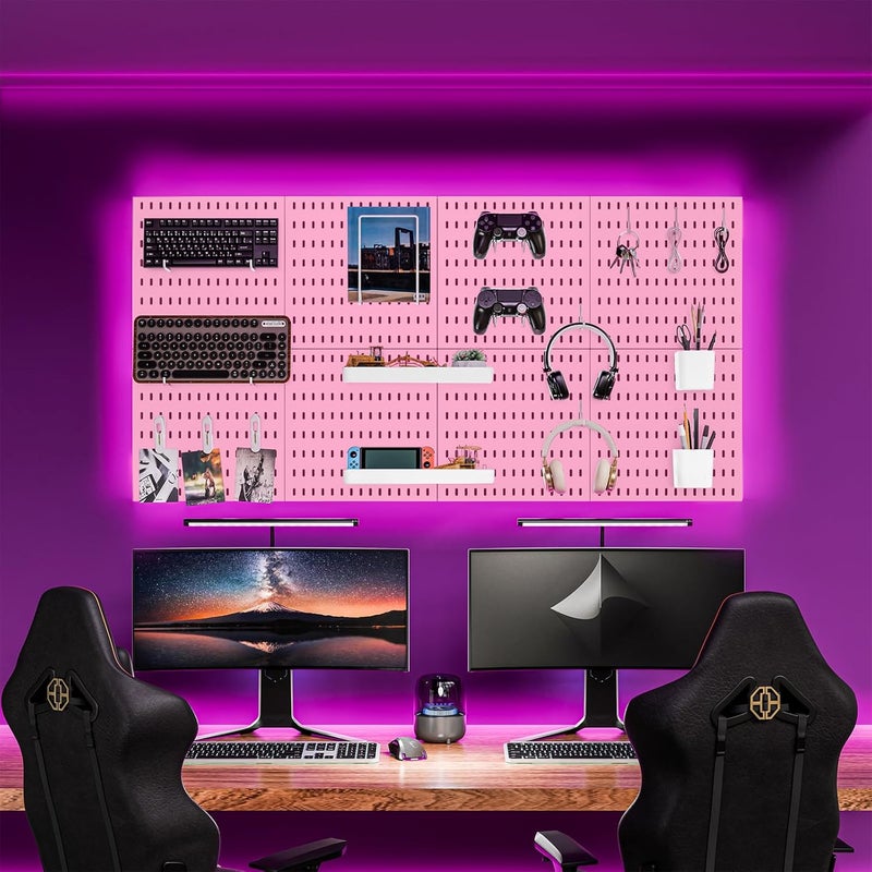 RIVTUN 22"x44" Plastic Pegboard Panels Durable Modular Organizer Boards for Wall Storage, Garage, Workshop & Craft Room – Lightweight & Easy to Install - Image 2